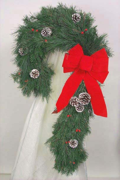 Candy Cane Wreath